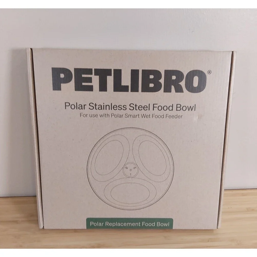 Stainless Steel PLate/ Bowl for Petlibro Polar Cat Feeder -NEW -Replacement Part